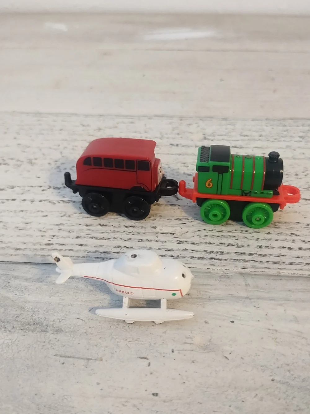 Thomas & Friends Minis Classic Percy Bertie & Friend Harold the Helicopte Mattel